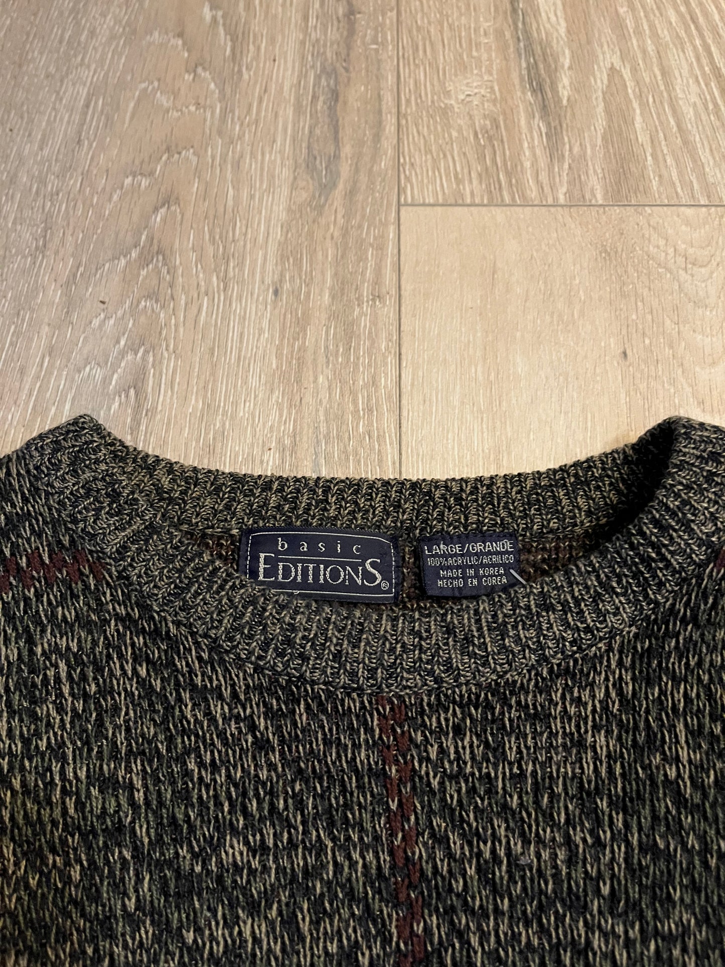 Basic Editions Plaid Sweater