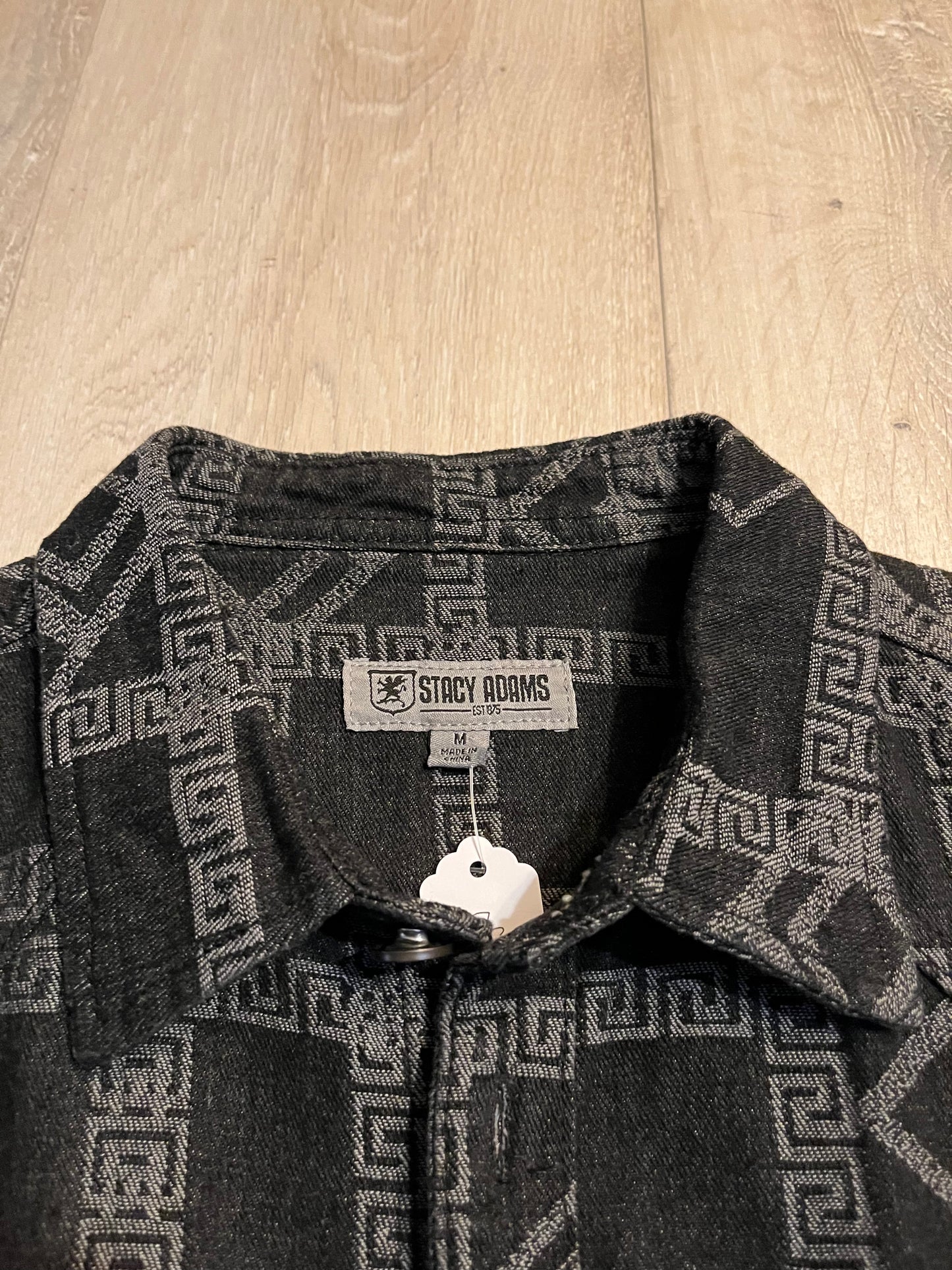 Stacy Adams Geometric Button Up