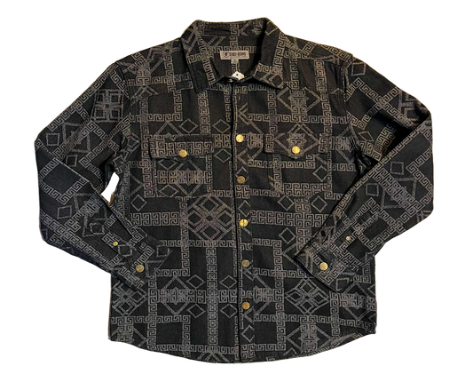 Stacy Adams Geometric Button Up